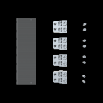  KIT FC CuAl 4x70.150mm2 XT6 x4 