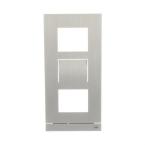  PLATINE 1/3 AUDIO/VIDEO INOX 