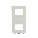  PLATINE 1/3 AUDIO/VIDEO BLANC 