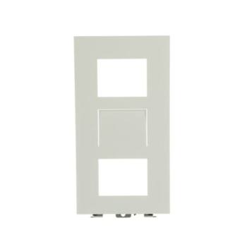  PLATINE 1/3 AUDIO/VIDEO BLANC 