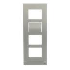  PLATINE 1/4 AUDIO/VIDEO INOX 