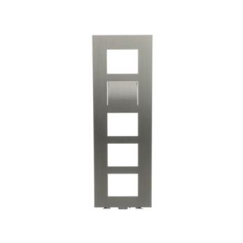  PLATINE 1/5 AUDIO/VIDEO INOX 