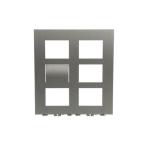  PLATINE 2/3 AUDIO/VIDEO INOX 