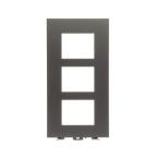  PLATINE 1/3 AUDIO/VIDEO INOX 