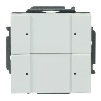  Poussoir 2 Touches + BCU Blanc 