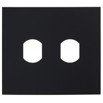  Fa�ade noir satin, 2 per�ages 