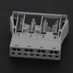  CONNECTEUR F ENC 4 POLES GRIS 