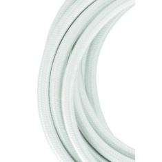  Cble Textile 3 mtr Blanc 2x0. 