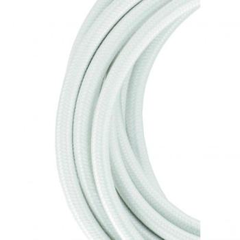  Cble Textile 3 mtr Blanc 2x0. 