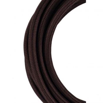  Cble Textile 3 mtr Marron 2x0 