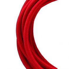  Cble Textile 3 mtr Rouge 2x0. 