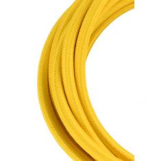  Cble Textile 3 mtr Jaune 2x0. 