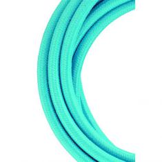  Cble Textile 3 mtr Bleu ciel 