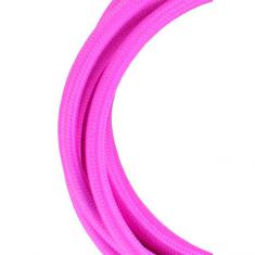  Cble Textile 3 mtr Rose 2x0.7 