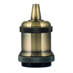  Douille Retro Alu E27 Bronze A 