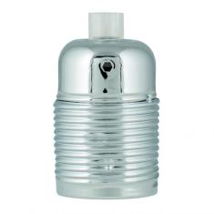  Douille Mtal Screw E27 Chrome 