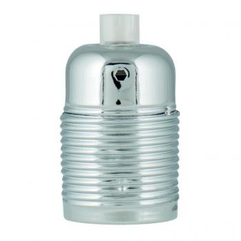  Douille Mtal Screw E27 Chrome 