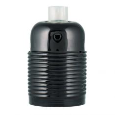  Douille Mtal Screw E27 Noire 