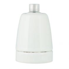  Douille Porcelaine E27 Blanche 
