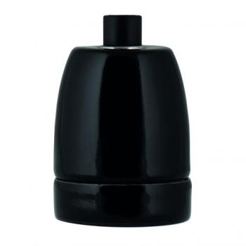  Douille Porcelaine E27 Noire 