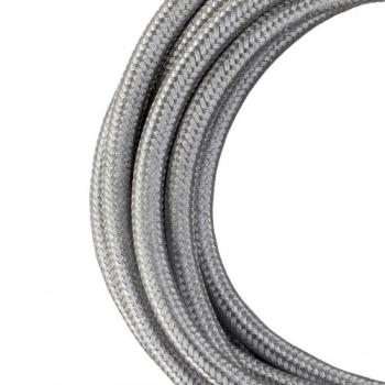  Cble Textile 2C 3 mtr Argent 