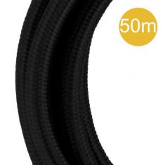  Cble Textile 2C 50 mtr Noir 