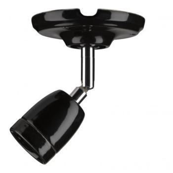  Applique Porcelaine E27 L Noir 