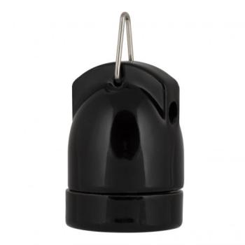  Douille Porcelaine E27 Noire + 