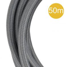  Cble Textile 2C 50 mtr Gris 