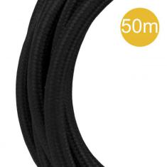  Cble Textile 3C 50 mtr Noir 