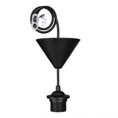  Suspension TP E27 140cm Noire 