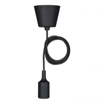  Suspension Silicone E27 Noir 