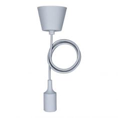  Suspension Silicone E27 Gris 