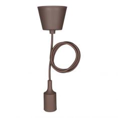  Suspension Silicone E27 Marron 