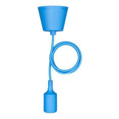  Suspension Silicone E27 Bleu 