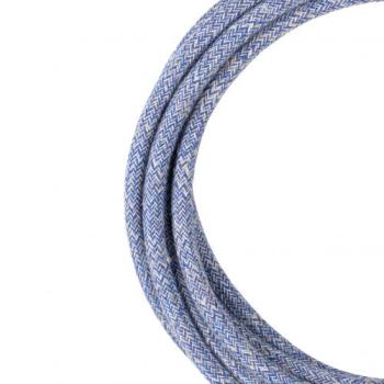  Cble Textile Tweed 2C 3M Bleu 