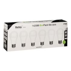  EcoPack 6 x LED A60 E27 8W 827 
