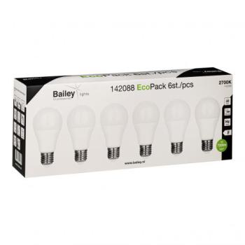  EcoPack 6 x LED A60 E27 8W 827 