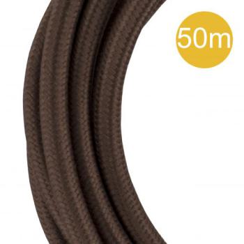  Cble Textile 3C 50 mtr Marron 