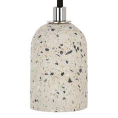  Suspension E27 Terrazzo Blanc 