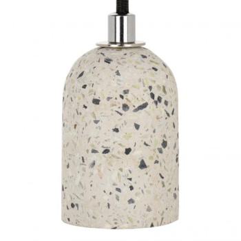  Suspension E27 Terrazzo Blanc 