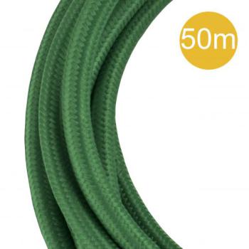  Cordon Textile 2C 50M Vert fon 