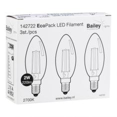  EcoPack 3 x FIL C35 E14 2W 827 