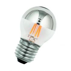  LED FIL G45 Calotte Argente E 