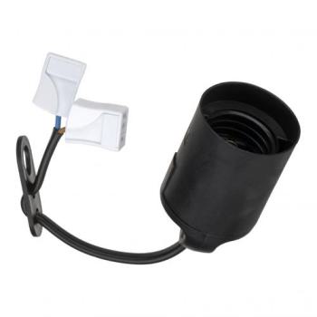  Douille lisse E27 TP Noire + c 