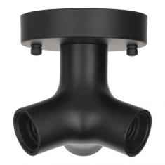 Plafonnier Mtal Trio E27 Noir 