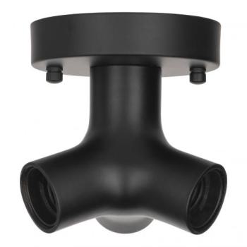  Plafonnier Mtal Trio E27 Noir 