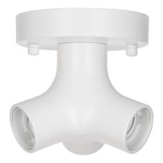  Plafonnier Mtal Trio E27 Blc 