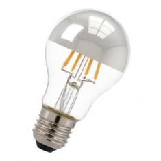  LED FIL A60 E27 Calotte Argent 