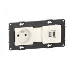  2P+T + 2 USB NEIGE 